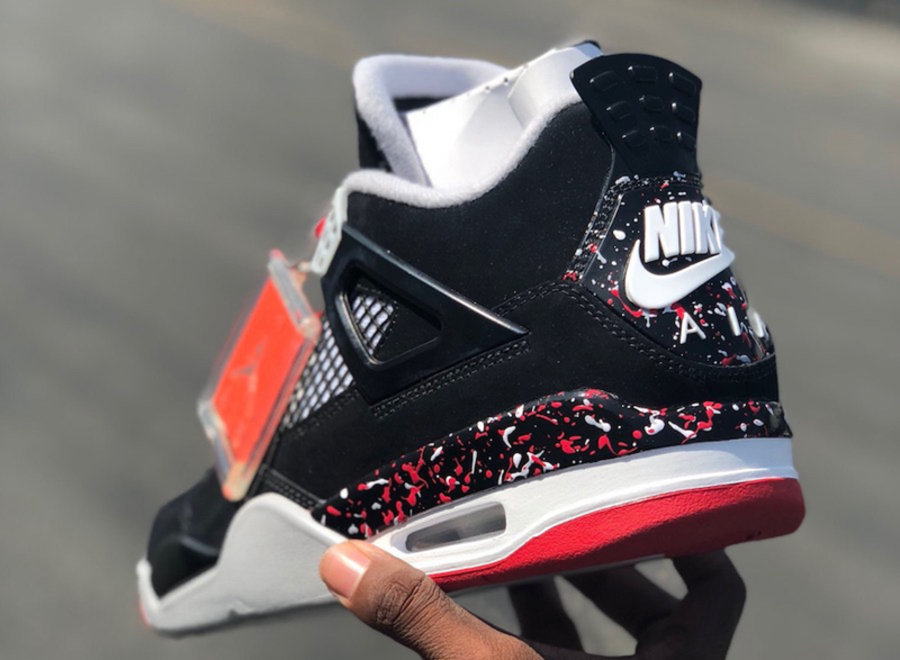 Air Jordan 4,AJ4,发售  Drake 专属版本要卖 1 万刀！喷溅黑红 AJ4 普通版即将市售