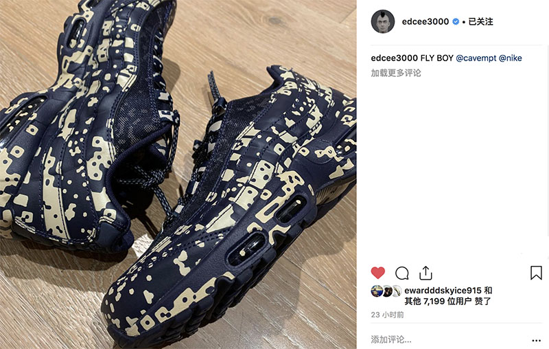 C.E.,Nike,Air Max 95,Cav Empt  冠希哥亲晒 C.E. x Nike 联名！今早新品发售你入手了么？
