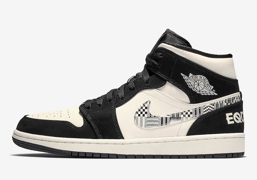 Air Jordan 1,AJ1,发售  黑白配色 + 图腾纹理！安东尼专属 AJ1 Mid “Equality” 下周发售