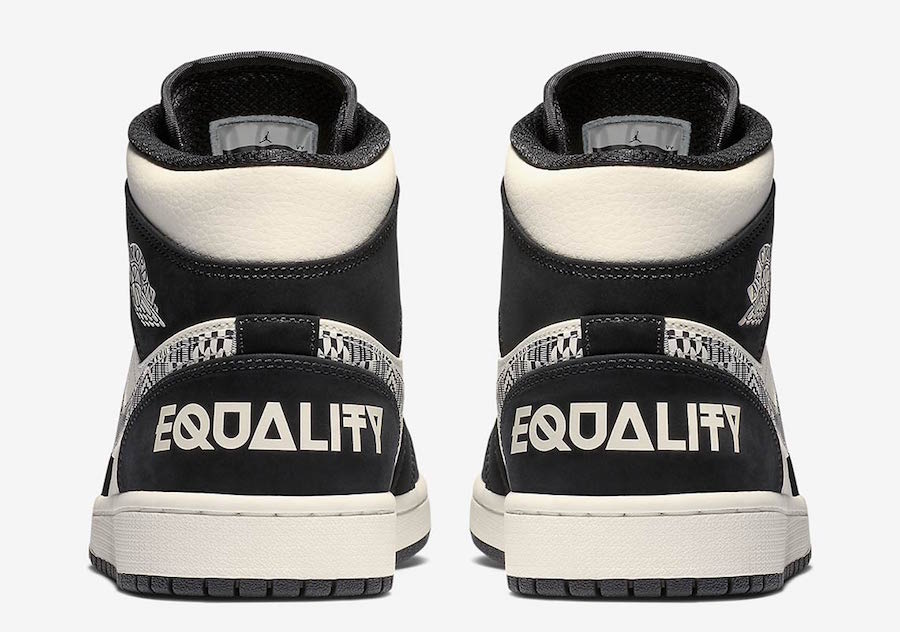 Air Jordan 1,AJ1,发售  黑白配色 + 图腾纹理！安东尼专属 AJ1 Mid “Equality” 下周发售