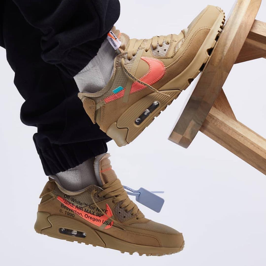 OFF-WHITE,Air Max 90,发售,AA7293  OFF-WHITE 联名跳票了！两双 Air Max 90 恐怕 2 月才能入手