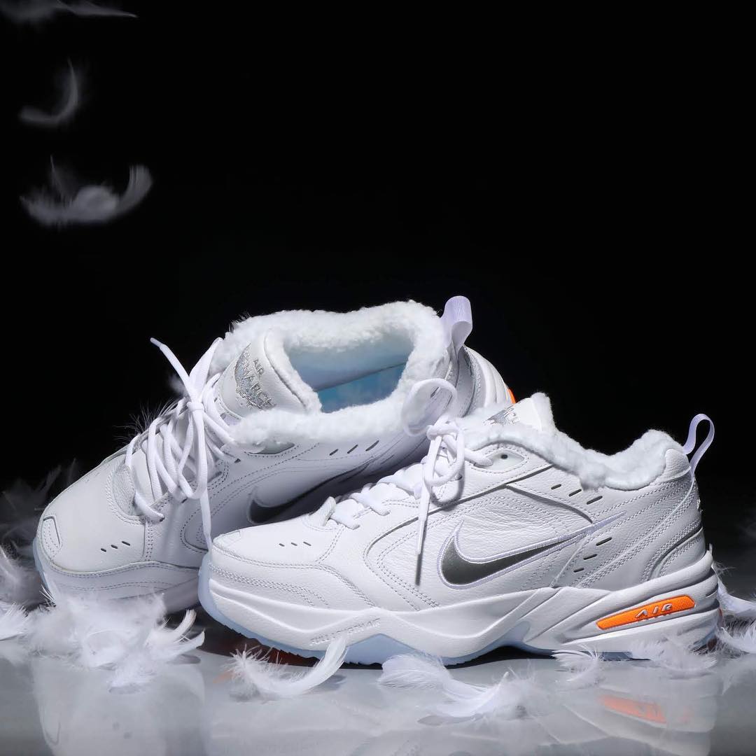 Nike,Air Monarch 4,发售  穿球鞋还冻脚怎么办？老爹鞋 Air Monarch 4 加绒版来了