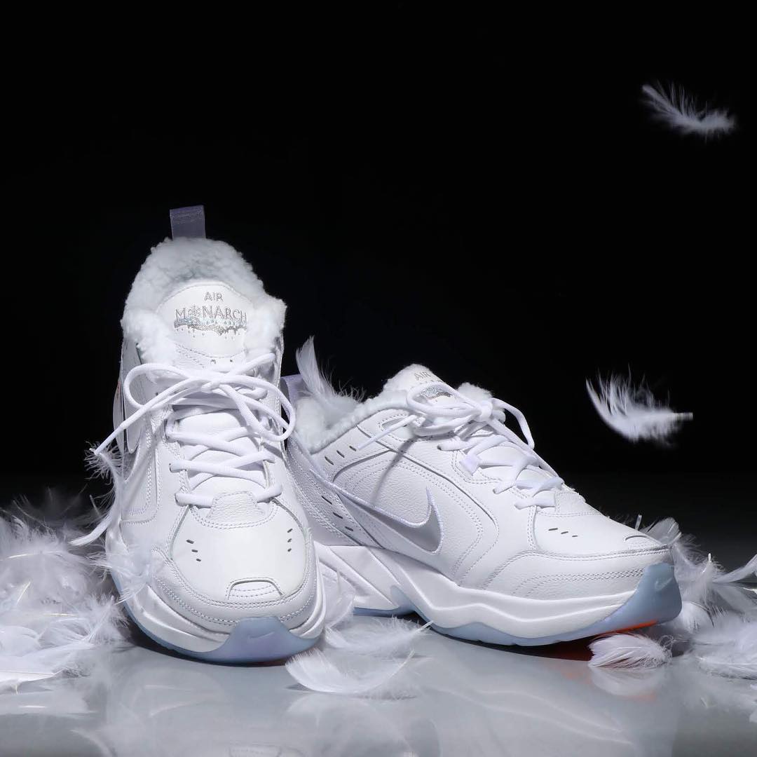 Nike,Air Monarch 4,发售  穿球鞋还冻脚怎么办？老爹鞋 Air Monarch 4 加绒版来了