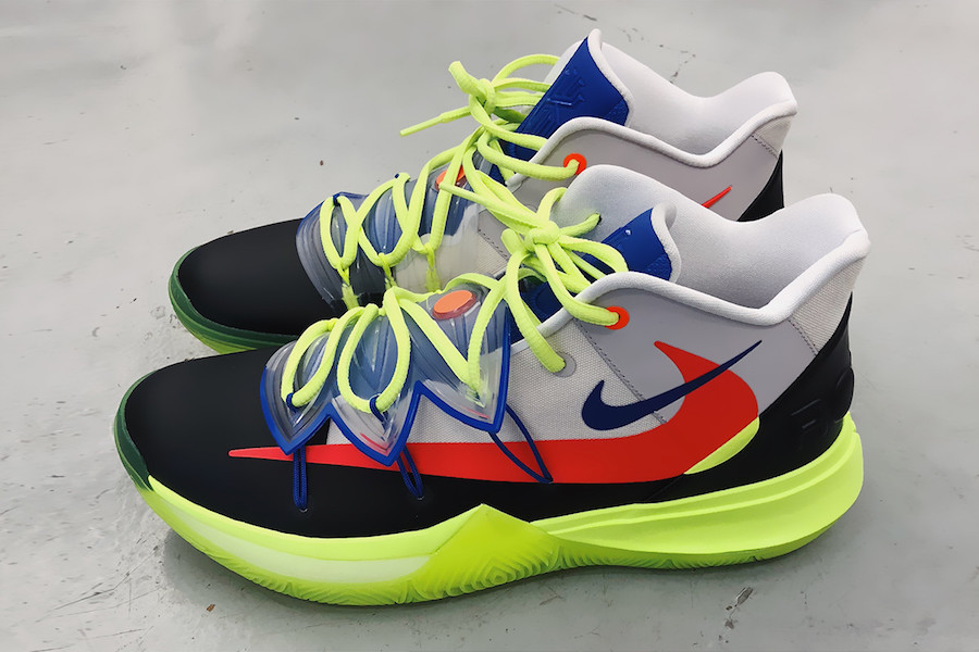 ROKIT x Kyrie 5,Kyrie 5,ROKIT  NBA 全明星赛战靴！荧光色系 ROKIT x Kyrie 5 细节曝光