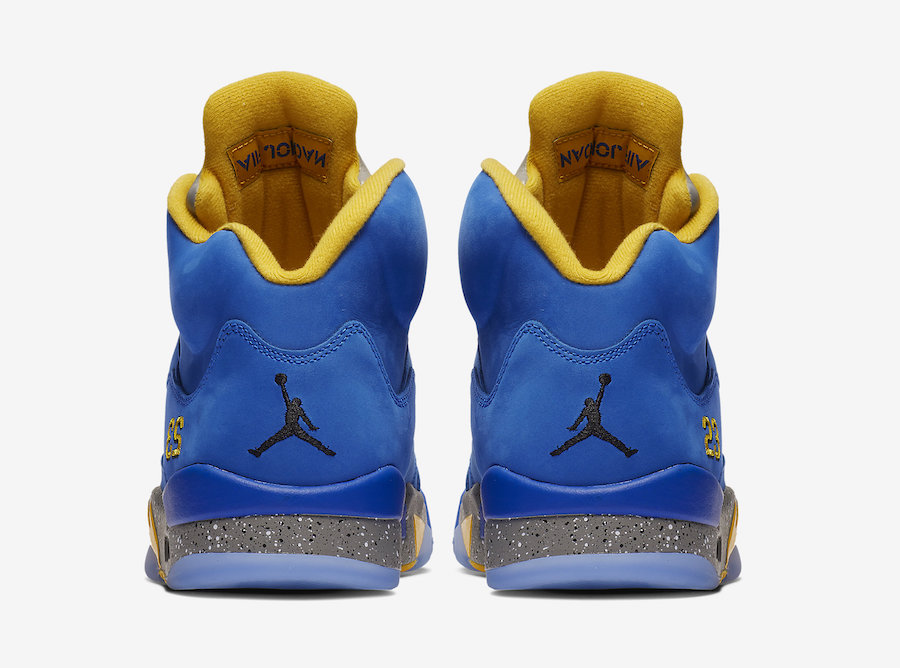 Air Jordan 5,AJ5,发售,CD2720-400  鞋面质感真不错！Air Jordan 5 兰尼高中配色明早发售！