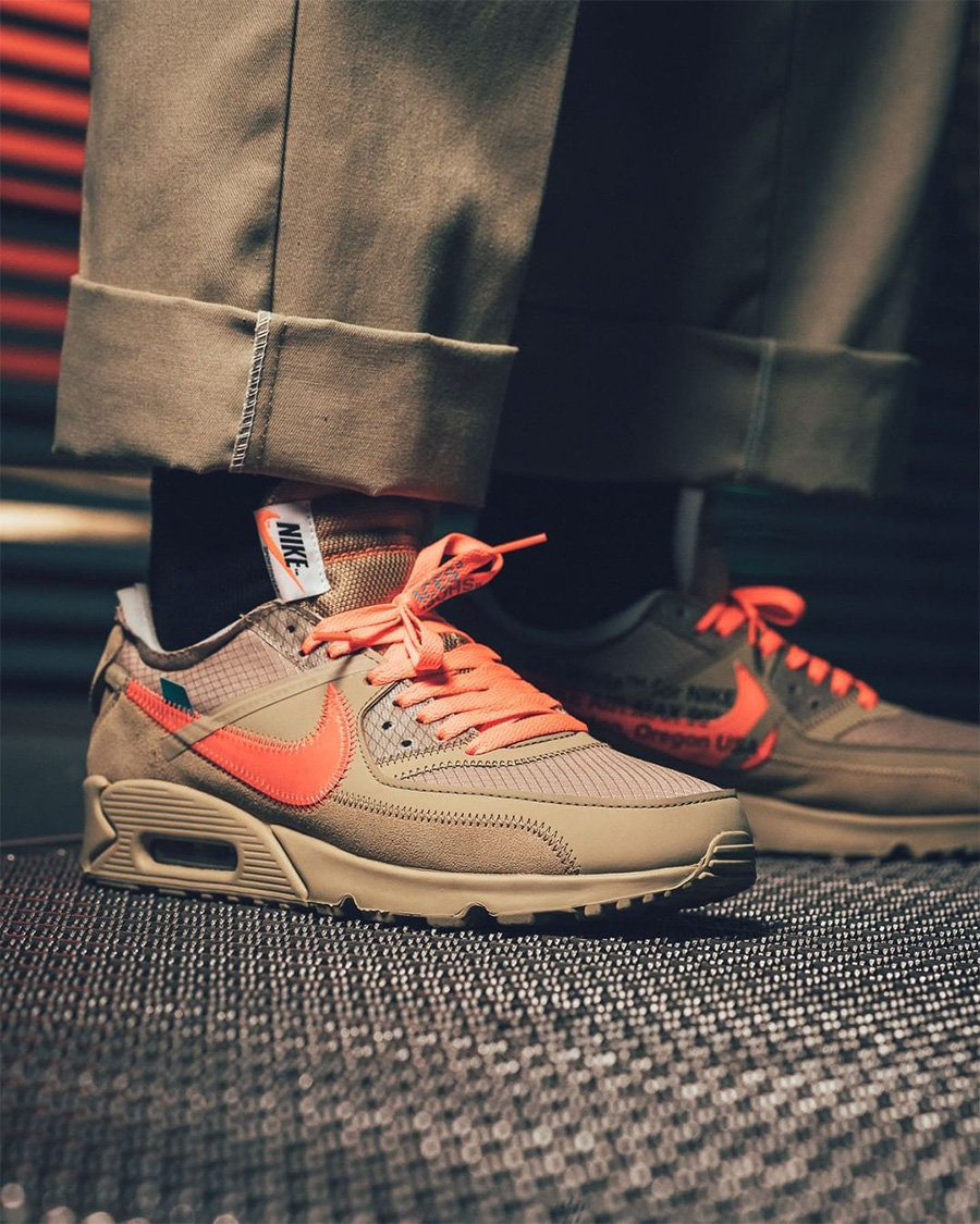 AA7293,OFF-WHITE,Air Max 90,Ni AA7293-200-001 詹姆斯提前上脚 OW x Air Max 90！中国官网还没消息