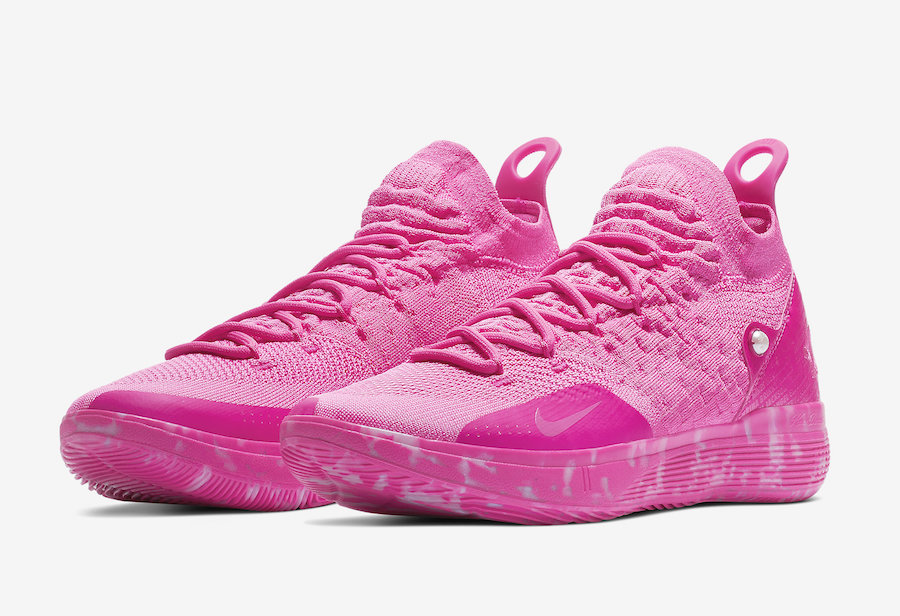 BV7721-600,KD11,Nike BV7721-600 难以抗拒的「全粉」攻势！KD11 “Aunt Pearl” 终于来了！