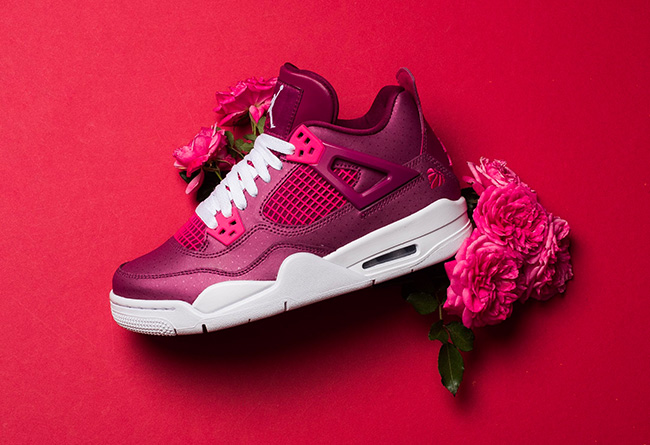 487724-661,AJ4,Air Jordan 4 487724-661 情人节配色的女款 Air Jordan 4 GS 来了！本周发售