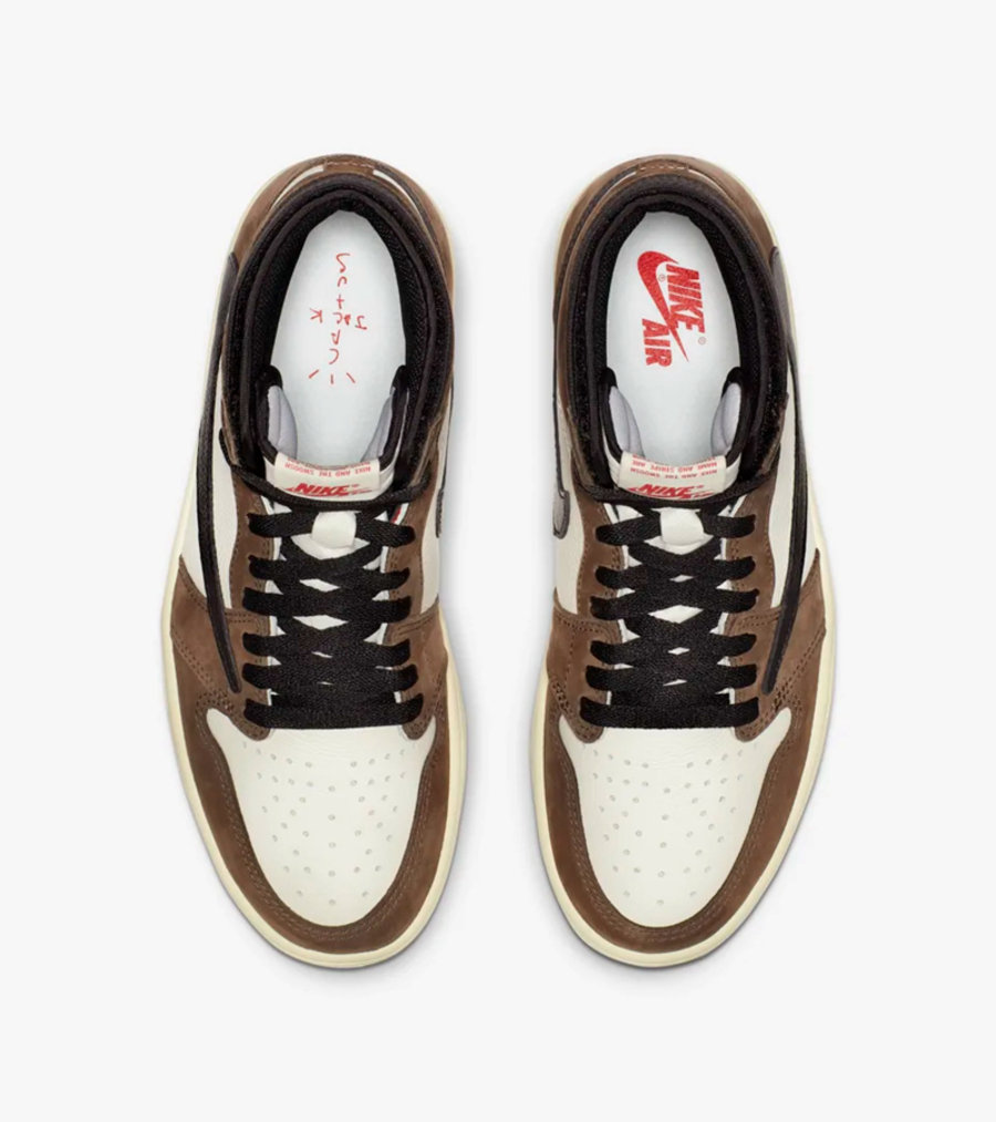 CD4487-100,发售,AJ1,Air Jordan 1  反勾 AJ1 昨天突袭发售！Travis Scott 还上脚了低帮全新配色