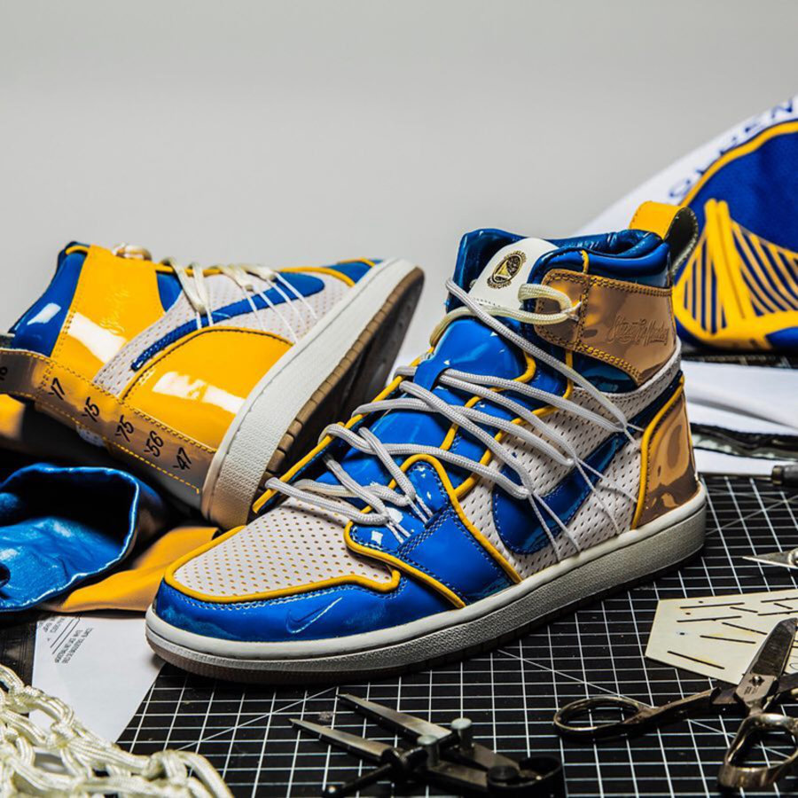 球鞋定制,The Shoe Surgeon,勇士,Air J  全球限量仅 6 双！这款 Air Jordan 1 由勇士球衣打造