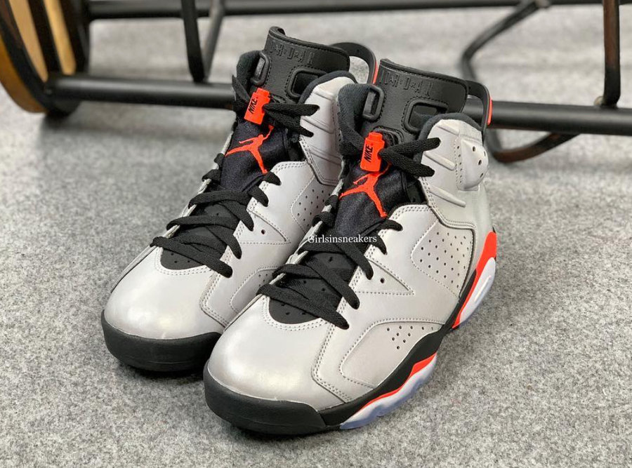 Air Jordan 6 “3M Reflective In  3M 反光鞋面 + 经典黑红配色！全新 Air Jordan 6 即将发售