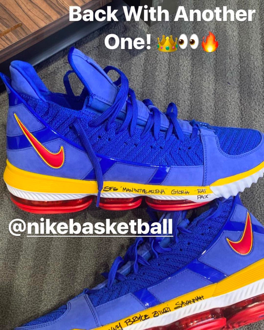CD2450-400,LBJ16,LeBron 16,Nik CD2450-400 本尊上脚！詹姆斯亲自展示「蓝超人」LeBron 16 “SuperBron”