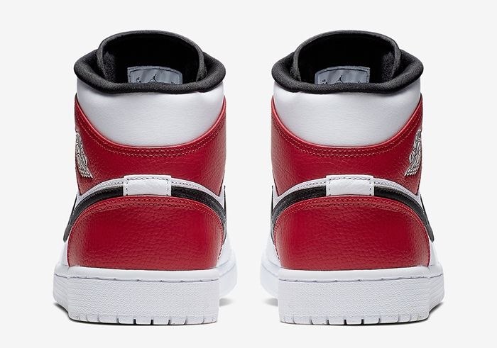 Air Jordan 1,Mid,AJ1,554724-11  诱人的芝加哥装扮！全新 Air Jordan 1 Mid 即将发售