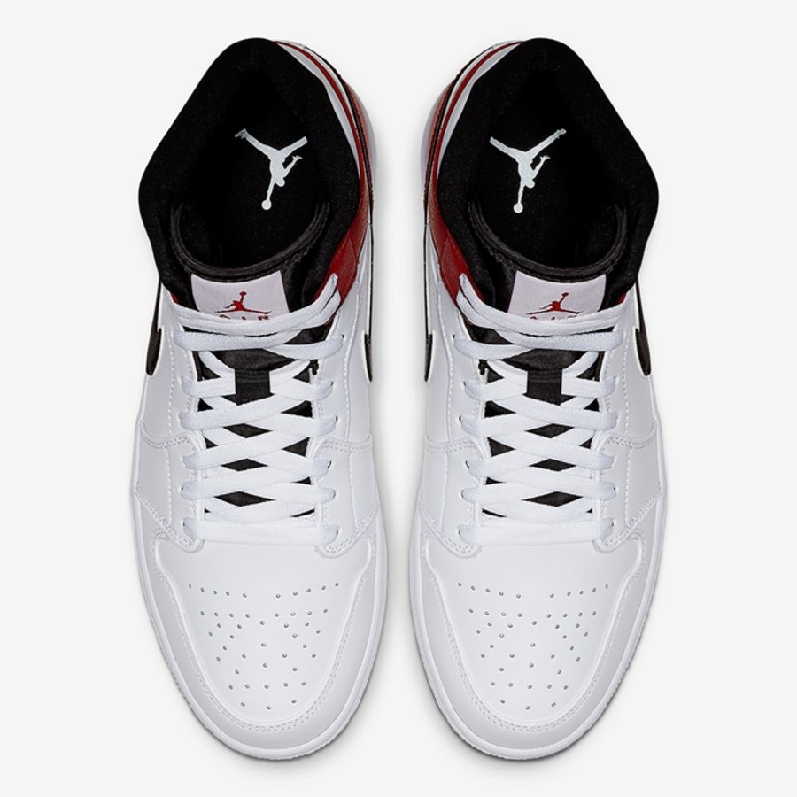 Air Jordan 1,Mid,AJ1,554724-11  诱人的芝加哥装扮！全新 Air Jordan 1 Mid 即将发售