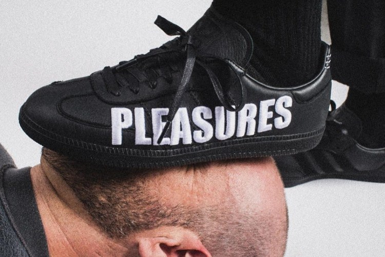 PLEASURES,adidas,发售,Samba  恶搞冠希的潮牌！PLEASURES x adidas 推出联名球鞋