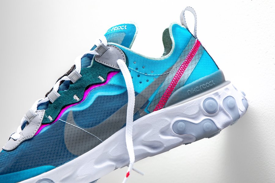 Element 87,Nike,React,发售,AQ109  清爽醒目的蓝粉装扮！Element 87 全新配色现已发售
