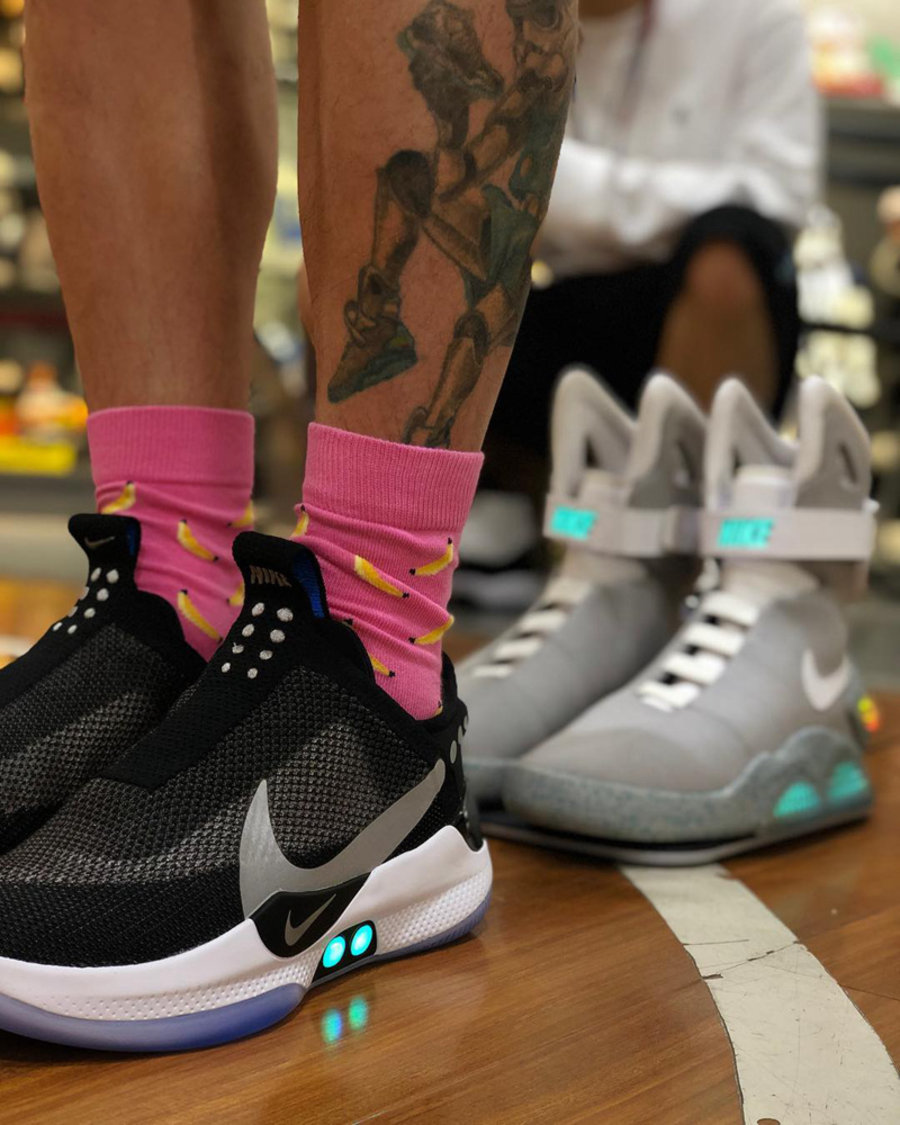 Nike Adapt BB,Nike  「自动系带」三剑客！Nike Adapt BB 实物美图欣赏！
