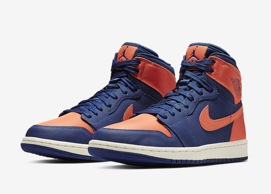 Air Jordan 1,AJ1,发售,AH7389-408  蓝橙尼克斯装扮！九孔 Air Jordan 1 全新配色官图释出