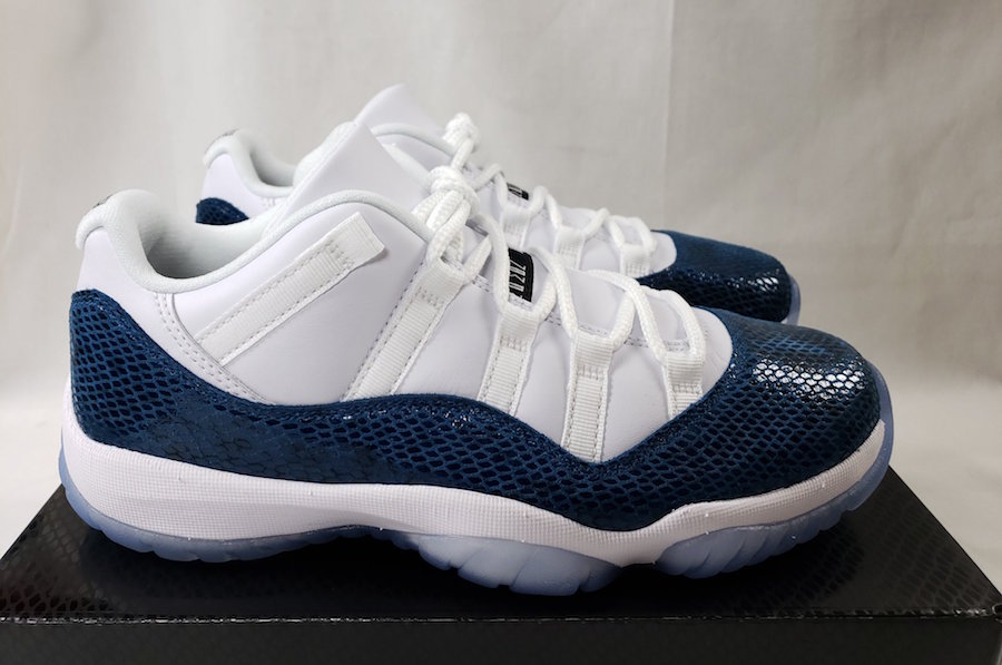 AJ11 Low,Navy Blue Snakeskin,C  这次是特殊鞋盒！蓝蛇纹 Air Jordan 11 Low 下月初发售
