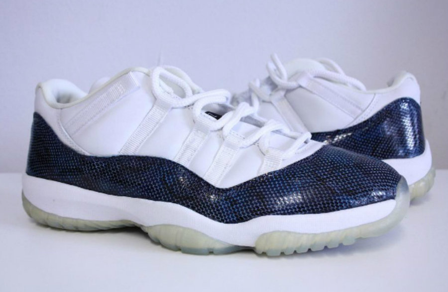 AJ11 Low,Navy Blue Snakeskin,C  这次是特殊鞋盒！蓝蛇纹 Air Jordan 11 Low 下月初发售