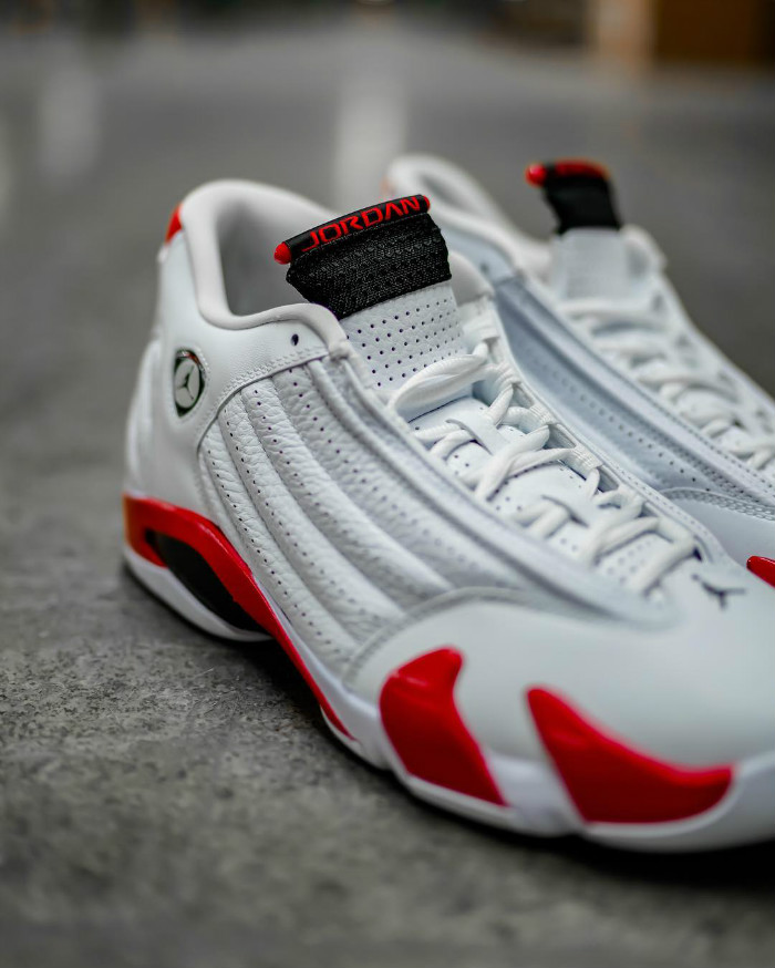 Air Jordan 14,AJ14,上脚,Candy Ca  本周末正式发售！元年白红 Air Jordan 14 上脚美图抢先看！