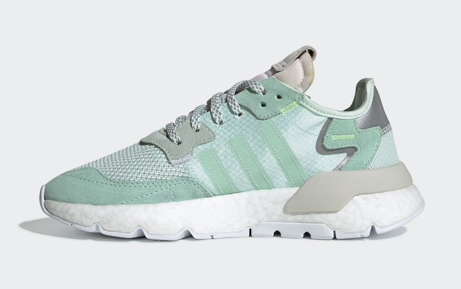 adidas,Nite Jogger,发售,F33837  清新素雅湖水绿！adidas Nite Jogger 再曝全新配色