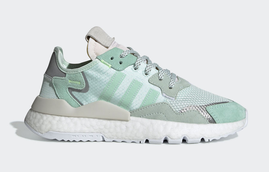 adidas,Nite Jogger,发售,F33837  清新素雅湖水绿！adidas Nite Jogger 再曝全新配色