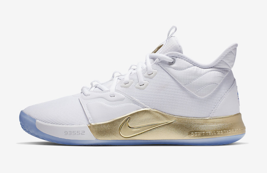 Nike,PG3 NASA,发售,CI2666-100  奢华白金配色，阿波罗登月主题！全新 PG3 NASA 本月发售