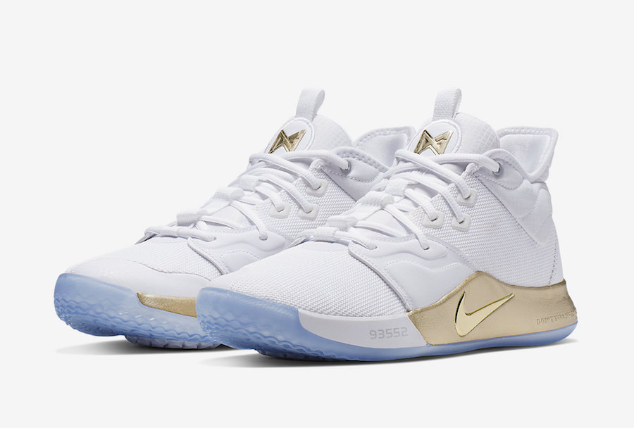 Nike,PG3 NASA,发售,CI2666-100  奢华白金配色，阿波罗登月主题！全新 PG3 NASA 本月发售