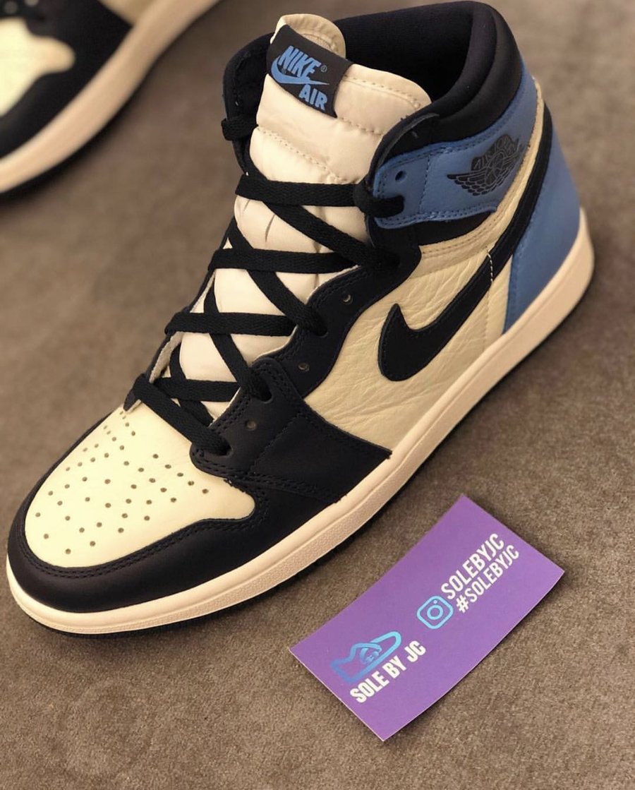 AJ1,Air Jordan 1,555088-140,发售  北卡 AJ1 清晰实物曝光！人气颇高，将于 8 月发售