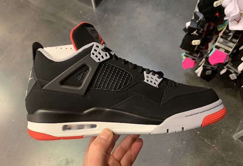 AJ4,Air Jordan 4,Bred,308497-0  黑红 Air Jordan 4 再现全新实物图！又一元年细节曝光！