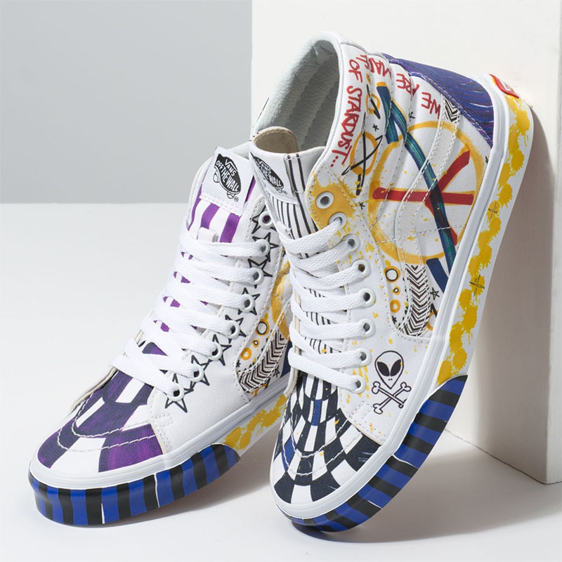 Vans,Galactic Goddess,SK-8 Hi  好看又实惠！人见人爱的手绘涂鸦 Vans 银河系列刚刚发售