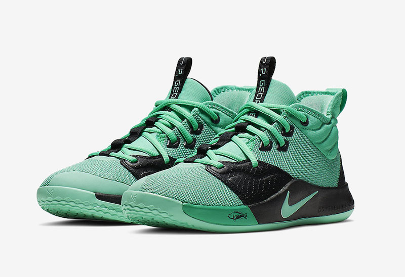 Nike,PG3,GS,Menta Green,AQ2462  保罗·乔治 Nike PG3 「钓鱼主题」曝光！不过有点小悬念...