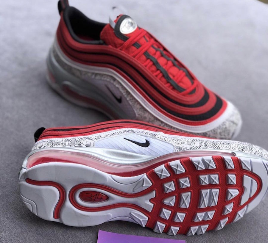 Air Max 97,Nike,  涂鸦装饰 + 鞋舌签名！塔图姆专属限定 Air Max 97 首度曝光