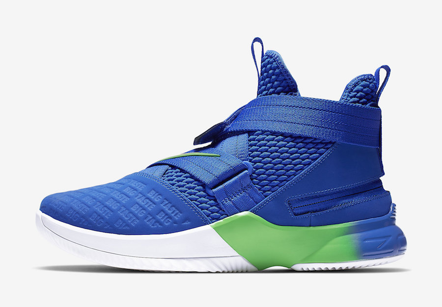 LeBron Soldier 12,Nike,发售,AV38  清爽雪碧配色！拉链版 LeBron Soldier 12 Flyease 登场