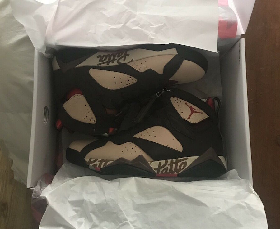 Patta,Air Jordan 7,AJ7,AT3375-  连吊牌都与众不同！Patta x Air Jordan 7 实物全方位曝光