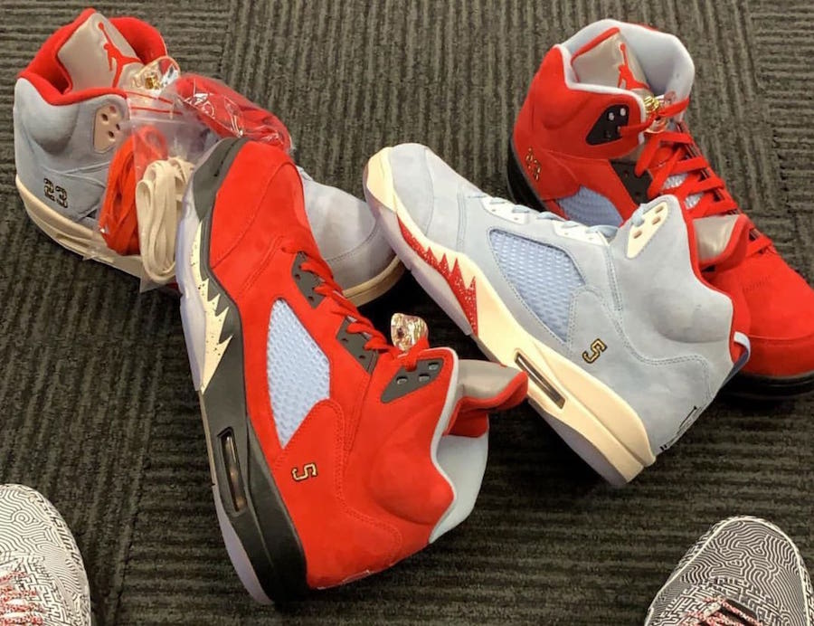 Trophy Room,AJ,Air Jordan 5,JS  「鞋王塔克」又晒狠货！率先上脚 Trophy Room x AJ5 亲友限定