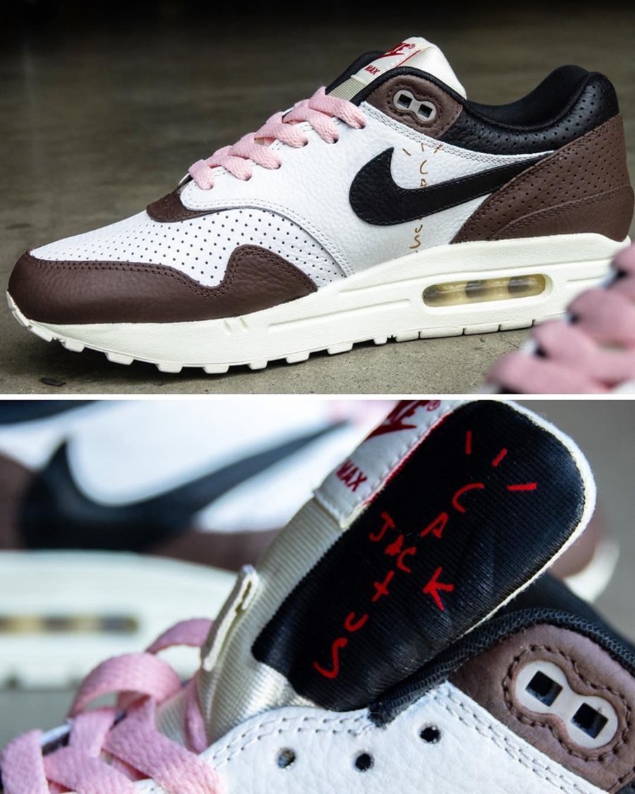 Nike Air Max 1 定制  Travis Scott 「反勾联名」还有特别版？Nike Air Max 1 实物欣赏！