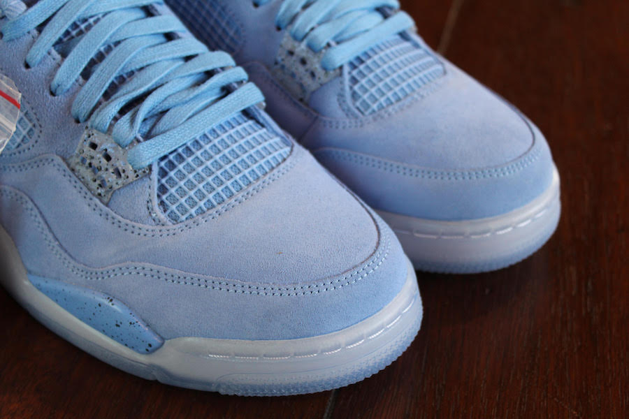 Air Jordan 4,AJ4,PE,UNC  塔克何时上脚？北卡 PE 配色 Air Jordan 4 实物抢先看！