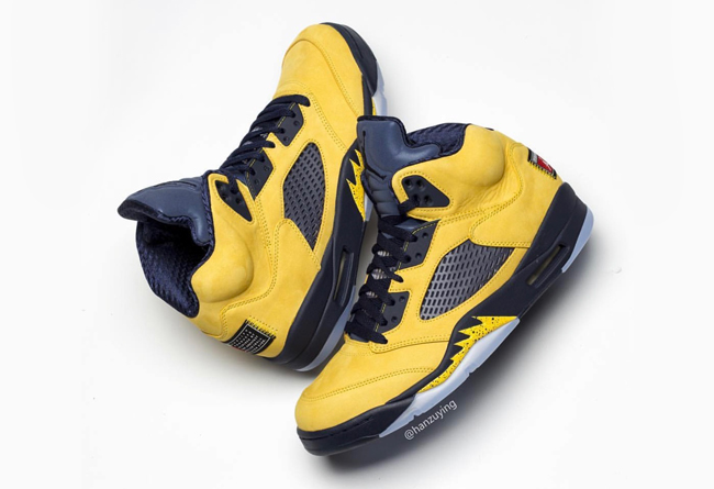 Air Jordan 5,发售  DJ Khaled 收藏的天价 AJ5 迎来市售 ！密歇根配色八月发售
