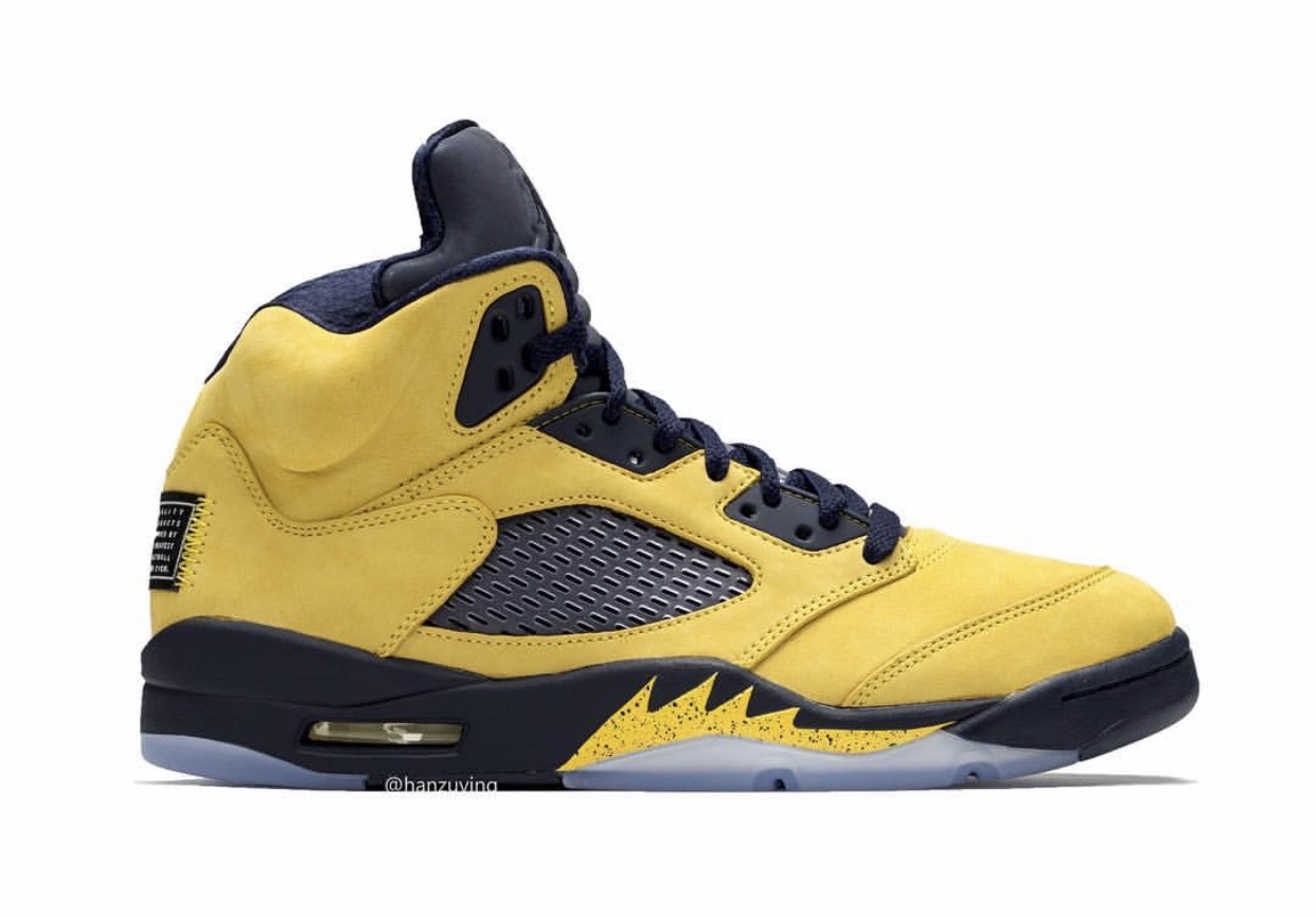 Air Jordan 5,发售  DJ Khaled 收藏的天价 AJ5 迎来市售 ！密歇根配色八月发售