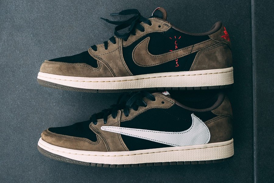 Air Jordan 1,Travis Scott,发售,C  看完又要种草！Travis Scott x AJ1 Low 实物美图欣赏