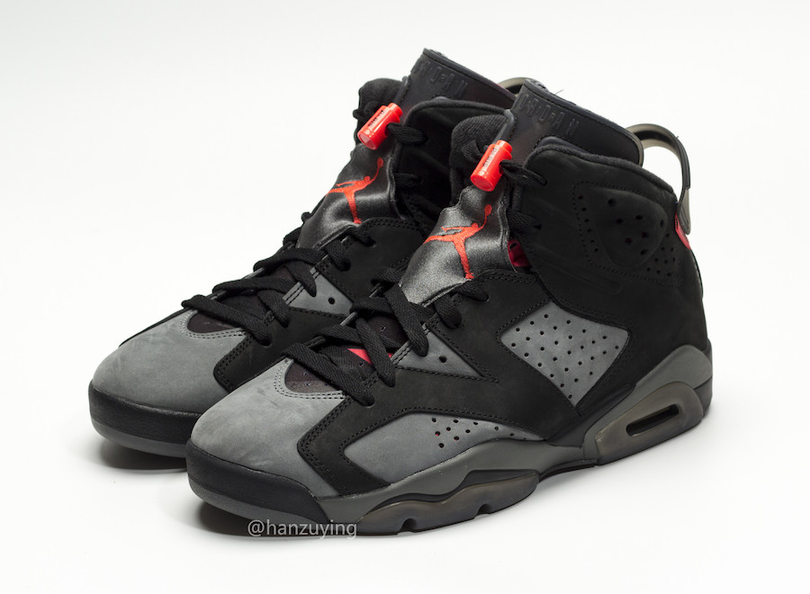 Nike,Air Jordan 6,发售,AJ6  细节设计非常出众！PSG x Air Jordan 6 最新实物曝光
