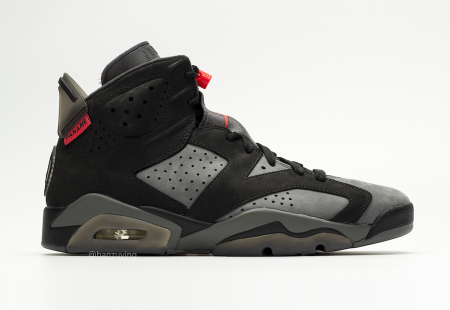 Nike,Air Jordan 6,发售,AJ6  细节设计非常出众！PSG x Air Jordan 6 最新实物曝光