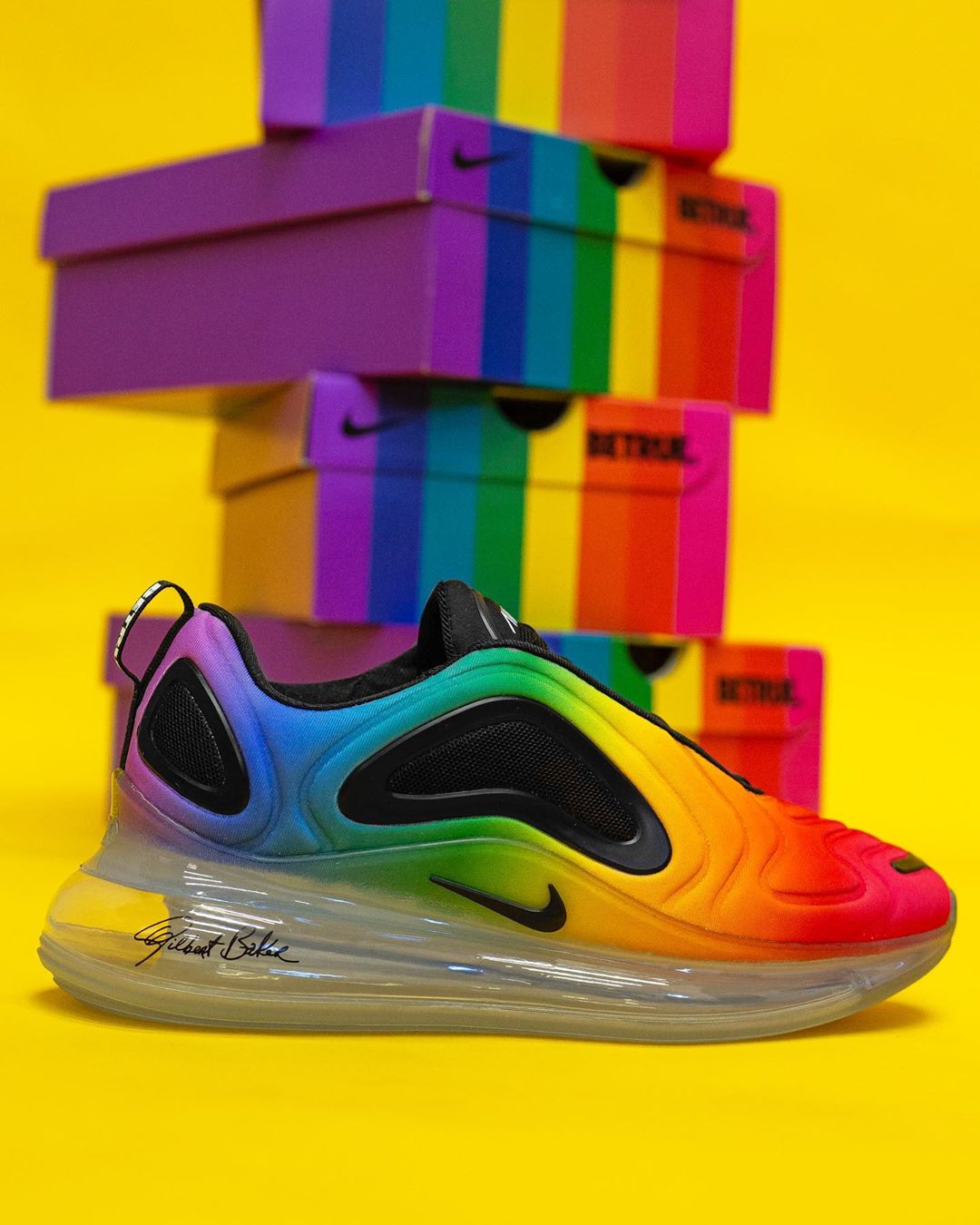 Air Max 720,BUTRUE,发售,Nike  彩虹渐变装扮！Air Max 720 “BETRUE” 最新美图来了
