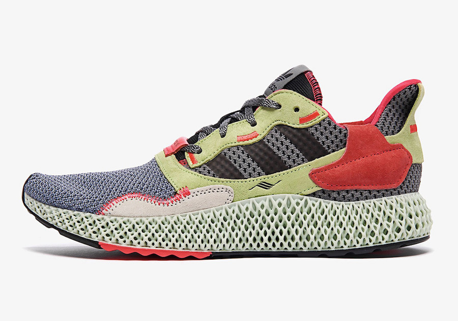 BD7927,ZX4000 4D,adidas BD7927 亮眼的复古气质！ZX 4000 4D 本月又有新配色！