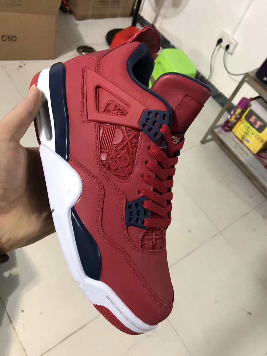 CI1184-617,AJ4,Air Jordan 4,FI CI1184-617 实物终于来了！Air Jordan 4 “FIBA” 首次曝光！