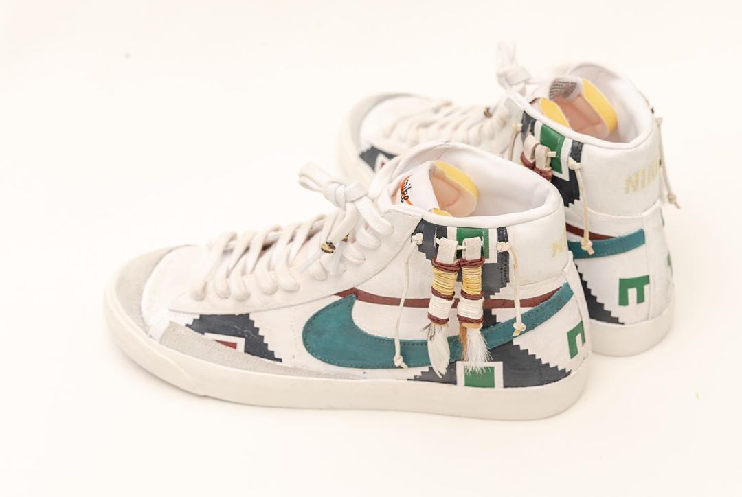 Nike,Blazer,定制  浓郁印第安风格设计！Nike Blazer Mid 还能这么玩！
