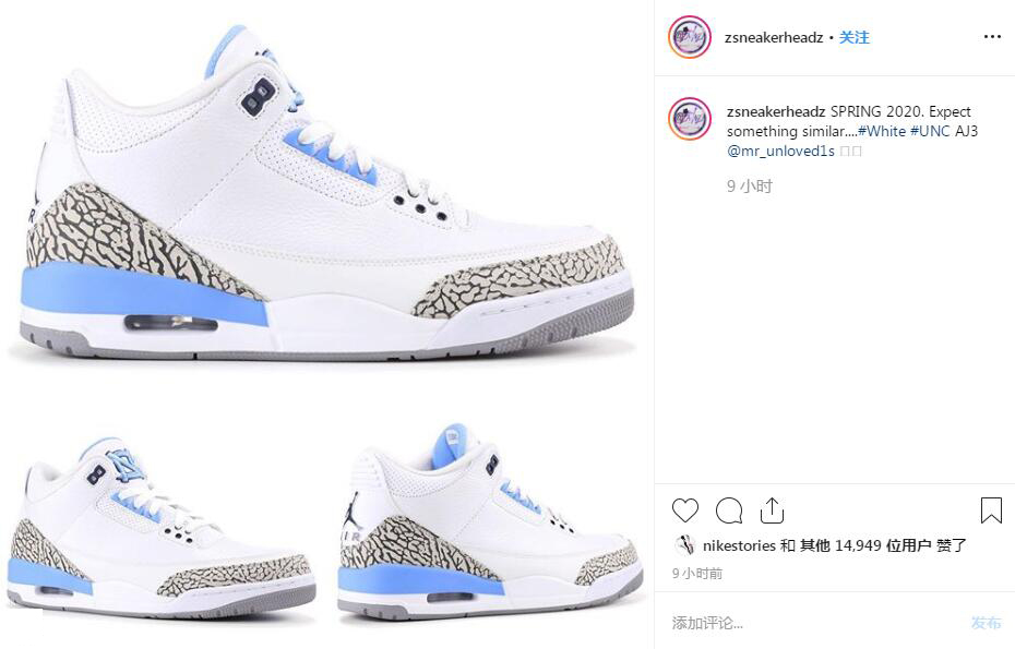 Nike,Air Jordan,发售  北卡 AJ3 领衔！这波「重磅新品曝光」预支了小编明年的花呗！