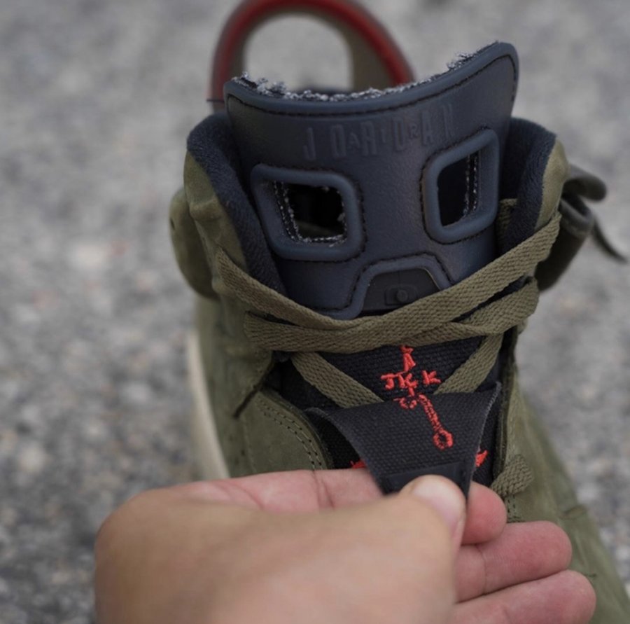 Travis Scott,Air Jordan 6,AJ6,  浓郁的军事风格！Travis Scott x Air Jordan 6 最新实物图释出！